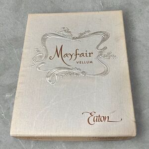 Vintage Mayfair Cream Vellum Notecards & Envelopes NIB